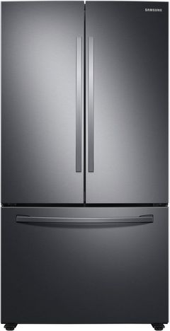 Samsung 28.2 Cu. Ft. Fingerprint Resistant Black Stainless Steel Standard Depth French Door Refrigerator
