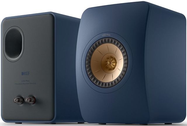 KEF LS50 Meta 5.25" Royal Blue Bookshelf Speaker Pair 1
