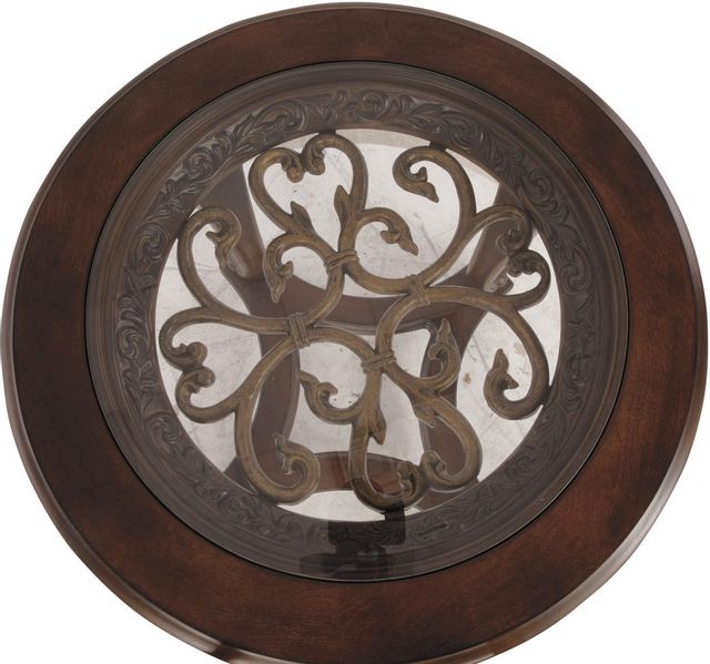 Signature Design by Ashley® Norcastle Dark Brown Round End Table 3