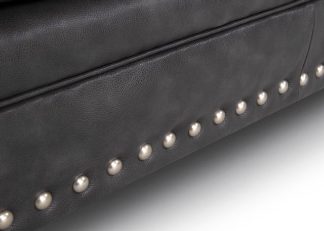 Franklin™ Della Florence Steel Leather Ottoman-1
