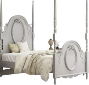 ACME Furniture Flora Gray Full Poster Bed