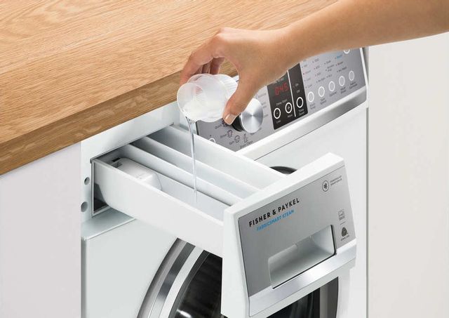 Fisher & Paykel Series 7 FabricSmart™ 2.4 Cu. Ft. White Front Load Washer 5