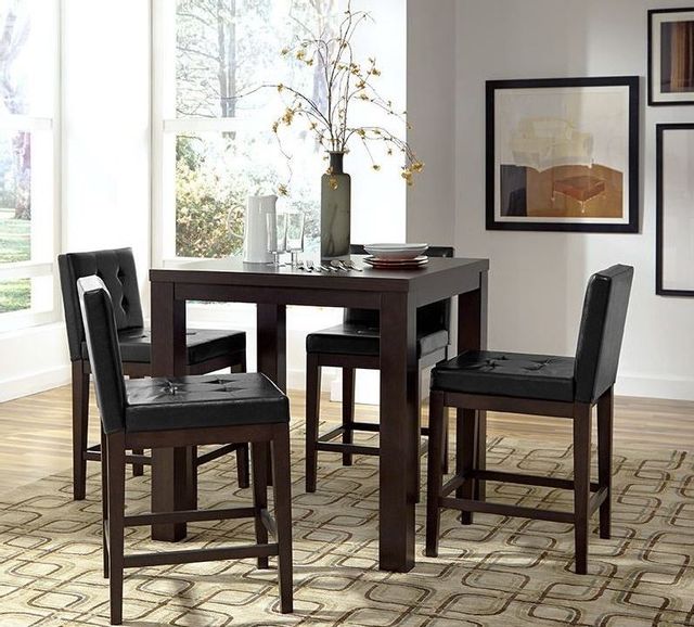 Progressive® Furniture Athena Dark Chocolate Counter Upholstered Dining Chair 1