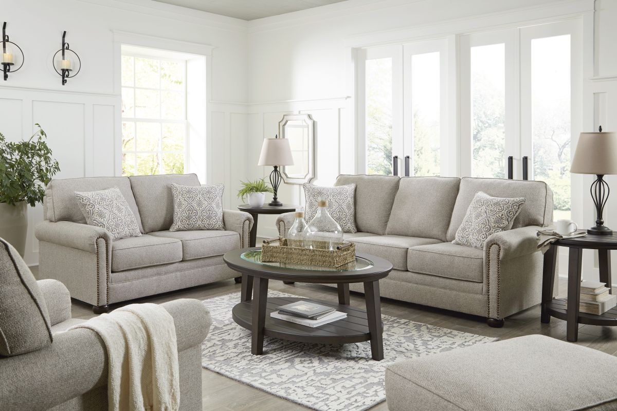 Signature Design by Ashley® Gaelon Dune Loveseat | Big Sandy Superstore ...