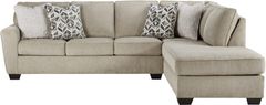 Signature Design by Ashley® Decelle 2-Piece Putty Left-Arm Facing Sectional with Chaise