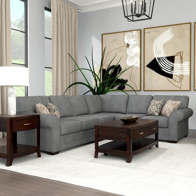 England Furniture Brantley Brevard Grey 4-Piece Sectional Sofa-0
