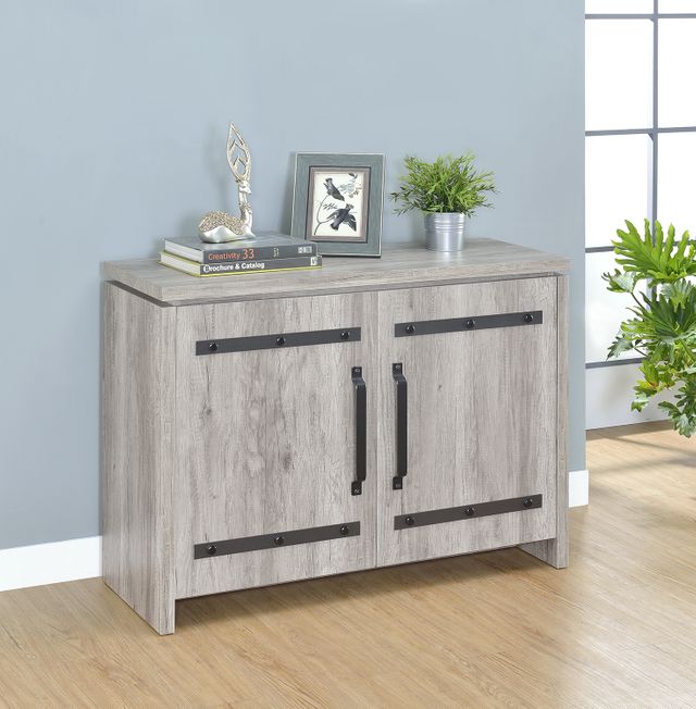 Coaster® Grey Driftwood 2-Door Accent Cabinet 5