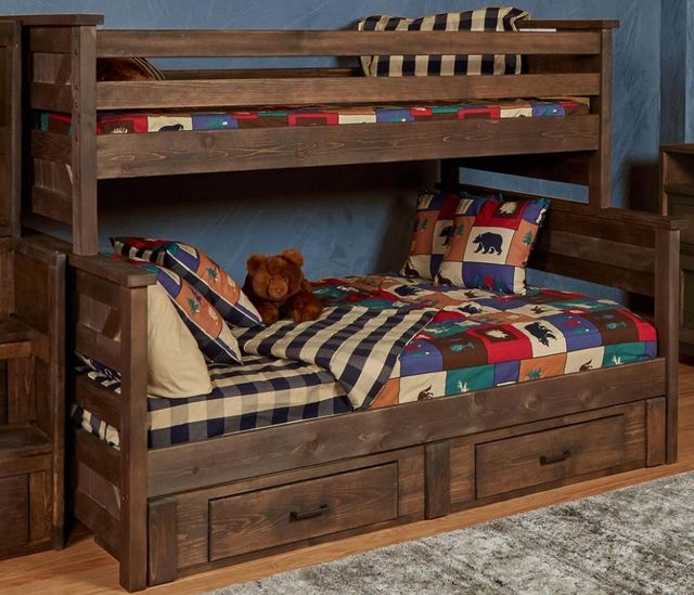 Trendwood Urban Ranch Twin/Full Bunk Bed with Drawers | Roby's ...