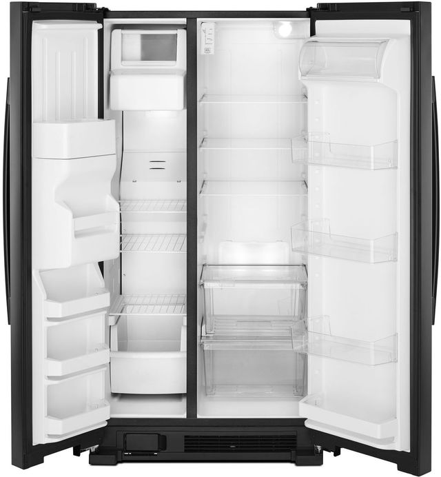 Amana® 24.57 Cu. Ft. Black Side-By-Side Refrigerator-1