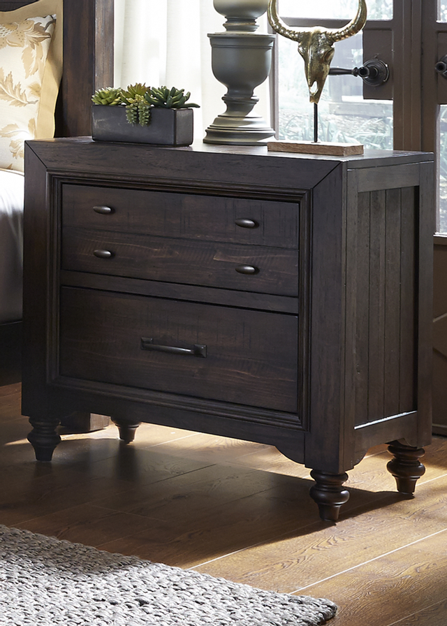 Liberty Furniture Catawba Hills Bedroom King Poster Bed, Dresser, Mirror, Chest, and Night Stand Collection-3