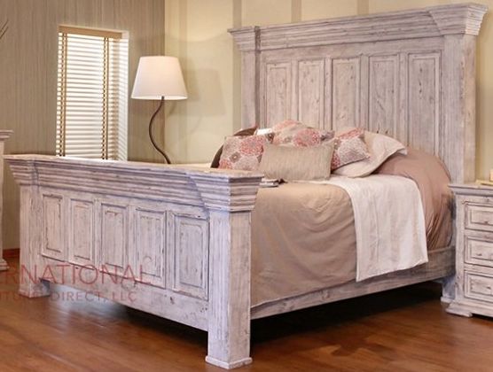International Furniture© Terra White Wood Queen Bed