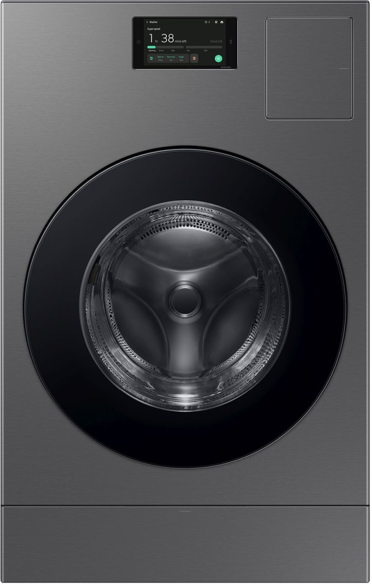 Samsung® Bespoke 6.1 Cu. Ft. Dark Steel Washer Dryer Combo | Otto's ...