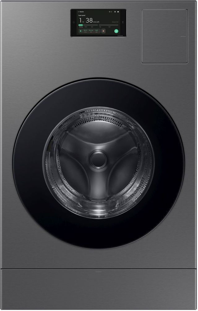 Samsung Bespoke 5.3 Cu. Ft. Dark Steel Washer Dryer Combo | Judd ...