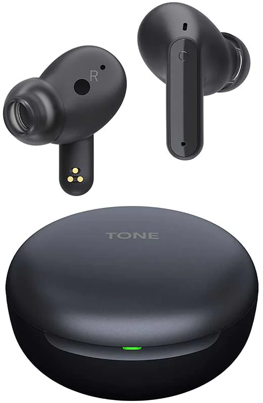 LG Tone Free FP5 Black True Wireless Noise Cancelling Earbud Headphone 0