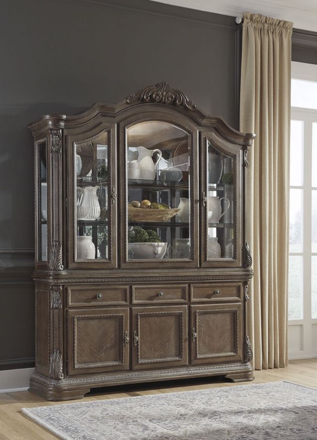 Signature Design by Ashley® Charmond Brown Dining Room Buffet and China 6
