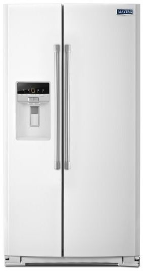 Maytag® 26 Cu. Ft. Side-by-Side Refrigerator-White
