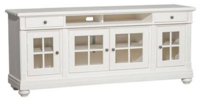Liberty Furniture Harbor View Distressed Linen Entertainment 62" TV Stand-0