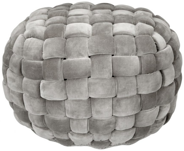 Moe's Home Collection Jazzy Charcoal Pouf 0