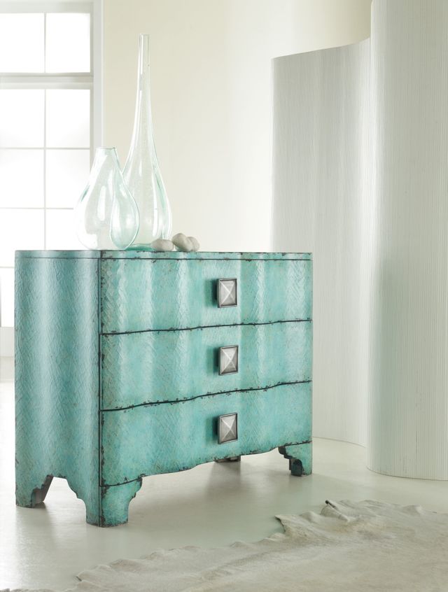 Hooker® Furniture Melange Turquoise Crackle Chest 3