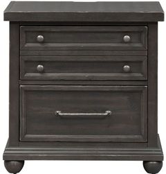 Liberty Furniture Harvest Home Chalkboard Nightstand With Charging Station