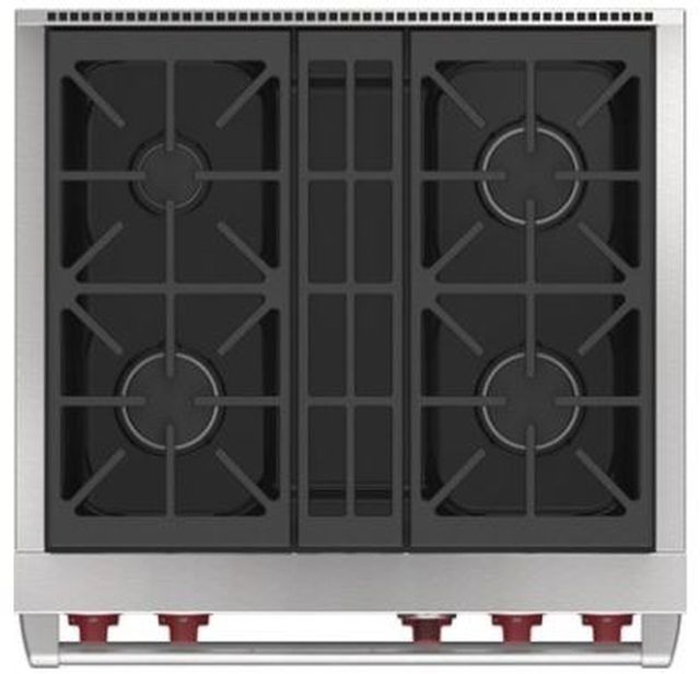 Wolf® 30" Stainless Steel Freestanding Dual Fuel Natural Gas Range-1