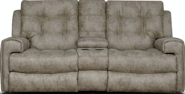 England Furniture EZ Motion Double Reclining Console Loveseat-0