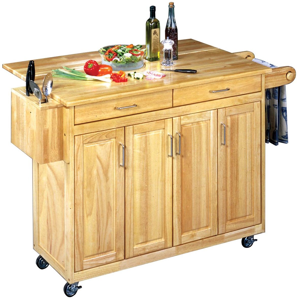 Homestyles General Line Brown Kitchen Cart Big Sandy Superstore   81d478cd 9ca2 4f7f 9a28 0c3b100fa62c 