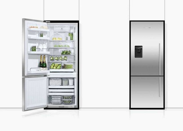 Fisher & Paykel Series 7 13.5 Cu. Ft. Stainless Steel Counter Depth Bottom Freezer Refrigerator 14