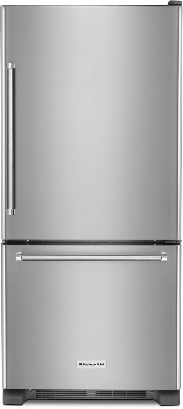 KitchenAid® 18.67 Cu. Ft. Stainless Steel Bottom Freezer Refrigerator  Doyon's Appliance