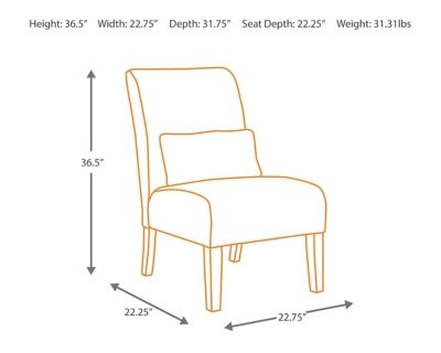 Signature Design by Ashley® Annora Orange Accent Chair 2