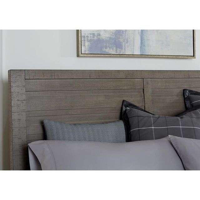 Samuel Lawrence Furniture Ruff Hewn Grey Full Panel Bed-2