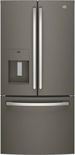 GE® 17.5 Cu. Ft. Slate Counter Depth French Door Refrigerator