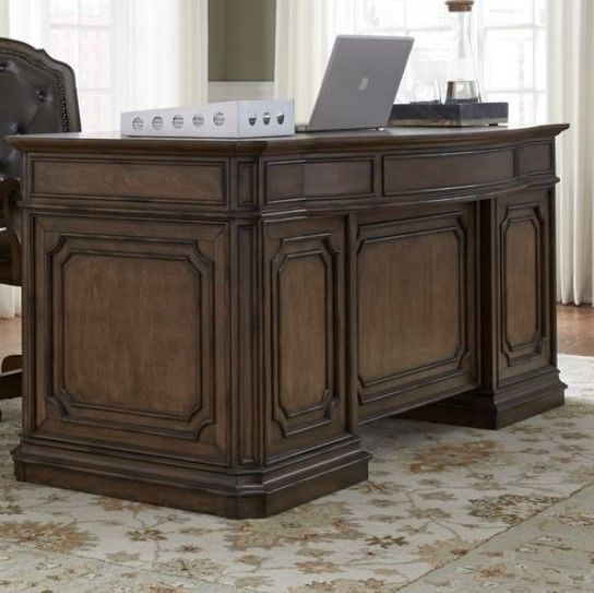 Liberty Amelia Antique Toffee Junior Executive Desk | Kusel's Furniture ...