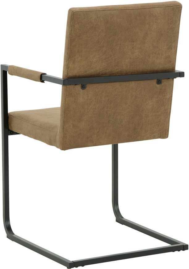 Signature Design by Ashley® Strumford Black/Caramel Dining Arm Chair-1