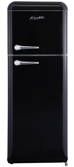 Epic® 7.5 Cu. Ft. Retro Black Top Freezer Refrigerator