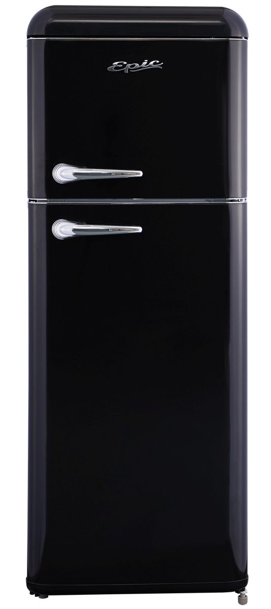 Epic® 7.5 Cu. Ft. Retro Black Top Freezer Refrigerator