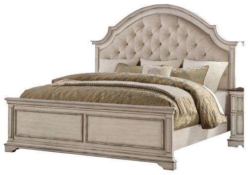 New Classic® Home Furnishings Anastasia Antique Bisque California King Upholstered Bed