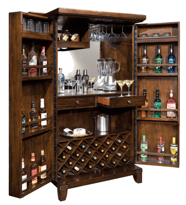 Howard Miller® Rogue Rustic Hardwood Wine & Bar Cabinet 1