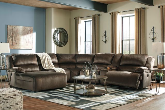 Signature Design by Ashley® Clonmel Chocolate 6 Piece Sectional with Power Reclining 26