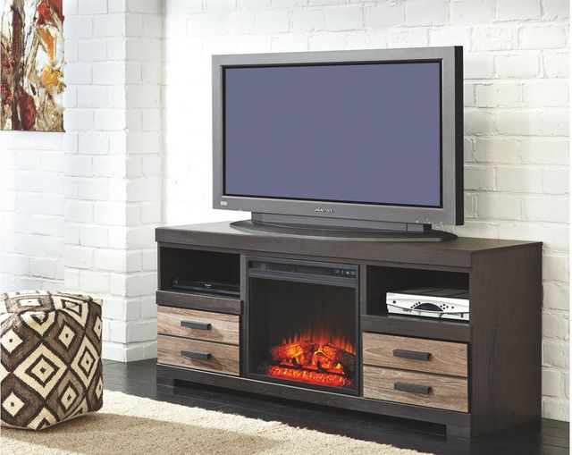 Signature Design by Ashley® Harlinton Warm Gray Large TV Stand 2