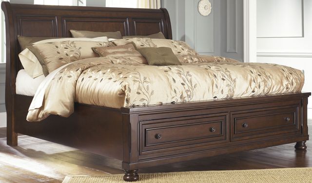 Millennium® by Ashley® Porter 4-Piece Rustic Brown Queen Bedroom Set-1