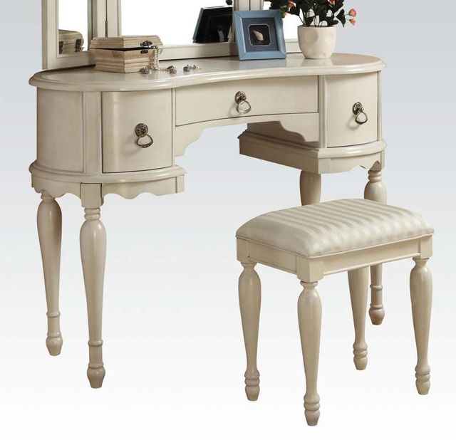 ACME Furniture Trini Collection Vanity Desk and Stool Set