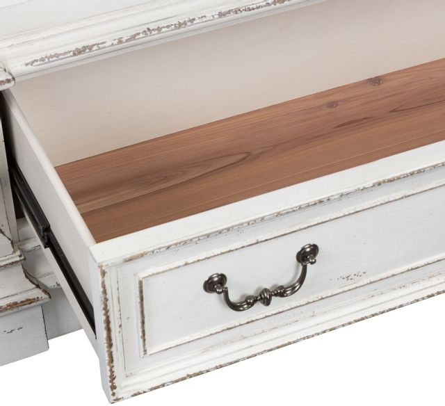 Liberty Furniture Abbey Park Antique White Mirrored Door Chest 3