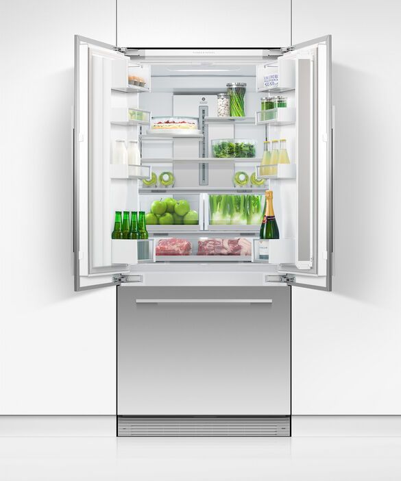 Réfrigérateur à portes françaises de 32 po Fisher Paykel® de 14,7 pi³ - Prêt pour le panneau 5