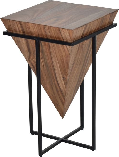 Coast2Coast Home™ Stowe Black/Brownstone Nut Brown Accent Side End Table