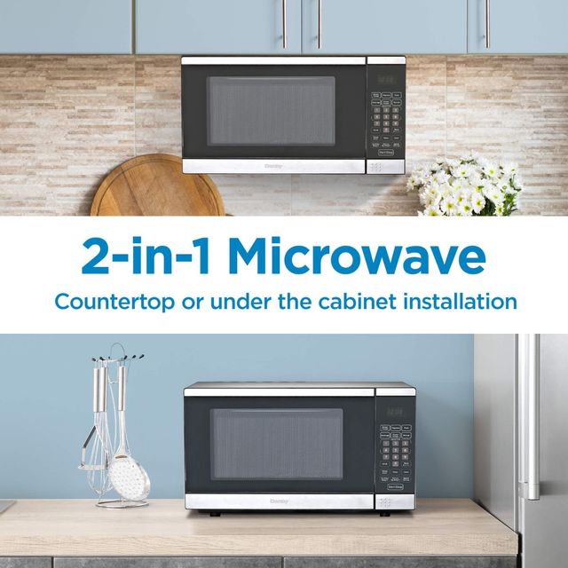 Danby® 0.9 Cu. Ft. Stainless Steel Countertop Microwave  7