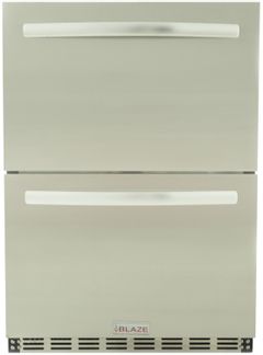 Blaze® Grills 5.1 Cu. Ft. Stainless Steel Outdoor Double Drawer Refrigerator-BLZ-SSRF-DBDR5.1