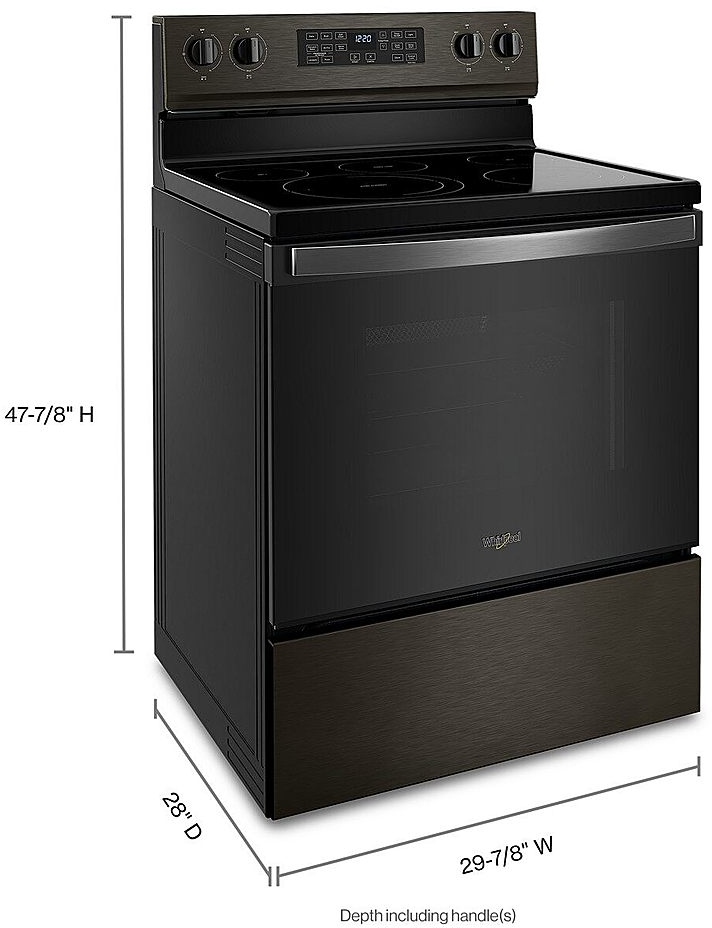 Whirlpool® 30" Freestanding Electric Range With 5-in-1 Air Fry Oven ...