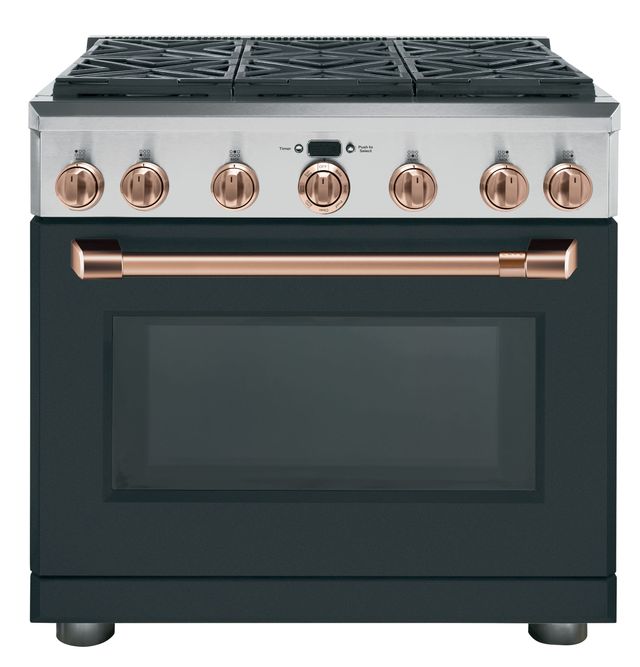 Café™ 36" Stainless Steel Professional Style Dual Fuel Range 10