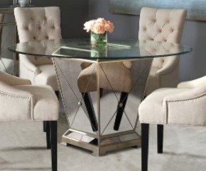 Bassett glass on sale dining table